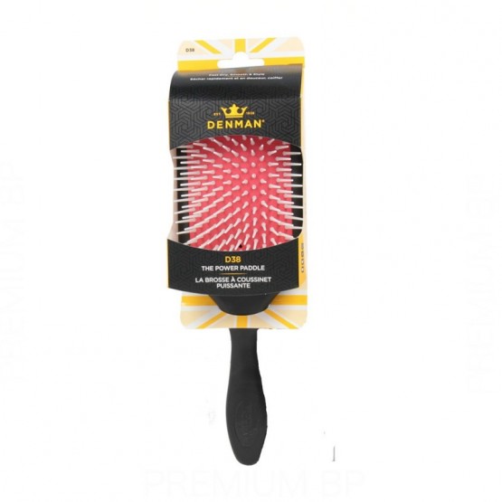 Denman D38 Power Paddle Cepillo Negro