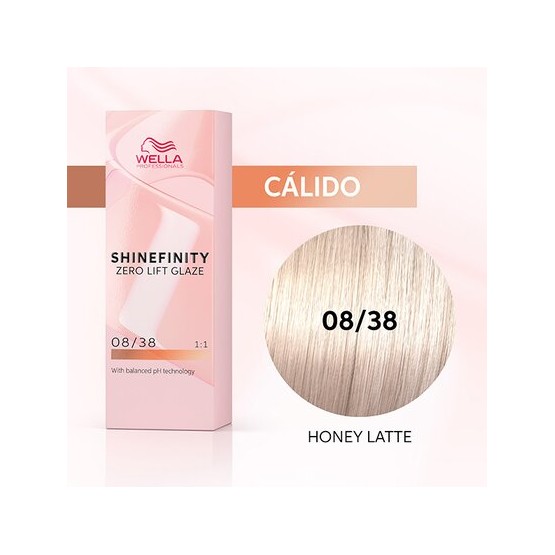 Shinefinity Zero Lift Glaze - Warm Honey Latte 08/38, 60ml