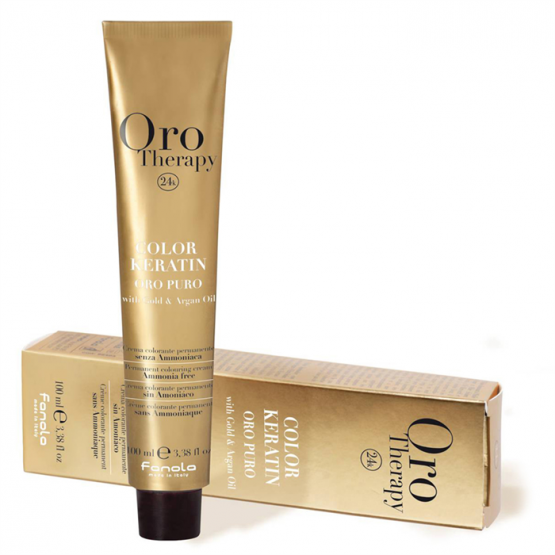 TINTE FANOLA KERATIN ORO THERAPY 6.34 RUBIO DORADO COBRE