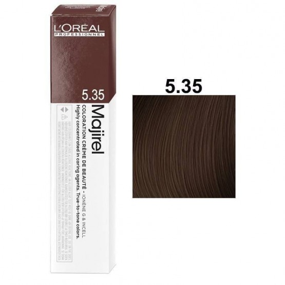 TINTE MAJIREL L´OREAL 5.35 CASTAÑO CLARO DORADO CAOBA 50ml