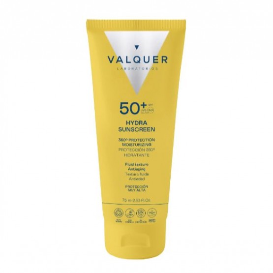 VALQUER 50+ HYDRA SUNSCREEN 75ML.